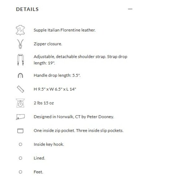 Dooney & Bourke Large Florentine Satchel - Picture 9 of 9